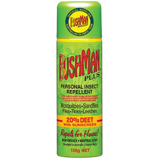 Bushman Plus Aerosols 150g (Carton of 12)
