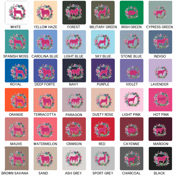 CACTUS WREATH ANIMALS - CHOOSE YOUR ANIMAL – Crewneck