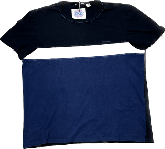 Calvin Klein Dark Blue and Black T-shirt