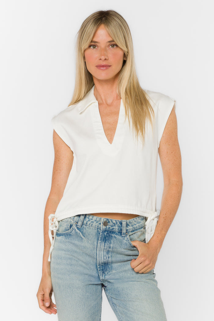 Capricorn Optic White Top - Tops - Velvet Heart Clothing