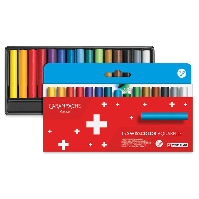 Caran d'Ache Set of 15 Wax Pastels