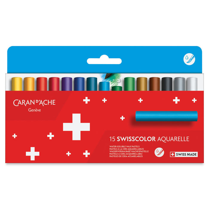 Caran d'Ache Set of 15 Wax Pastels