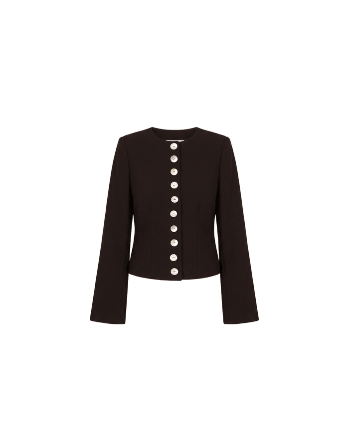 CAROLYN BLAZER ESPRESSO