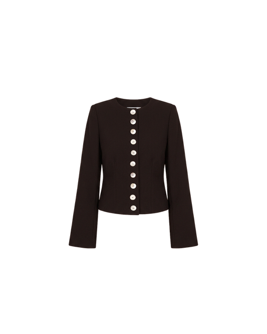 CAROLYN BLAZER ESPRESSO