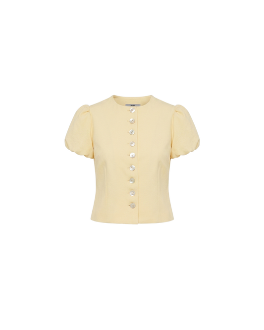 CAROLYN PUFF SLEEVE BLAZER BUTTER