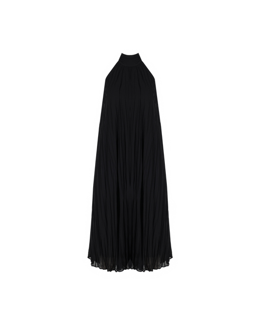 CASCADE CRUSH GOWN BLACK