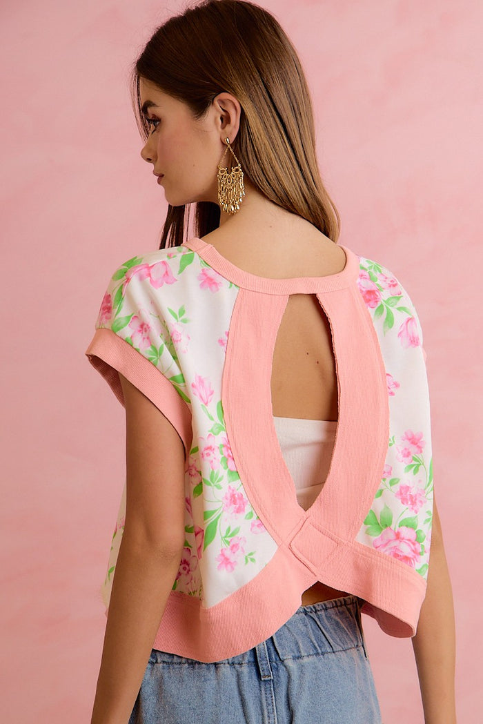 Catch 'Em Staring Floral Terry Top-Cute-Trendy-Shop-Womens-Boutique-Clothing-Store