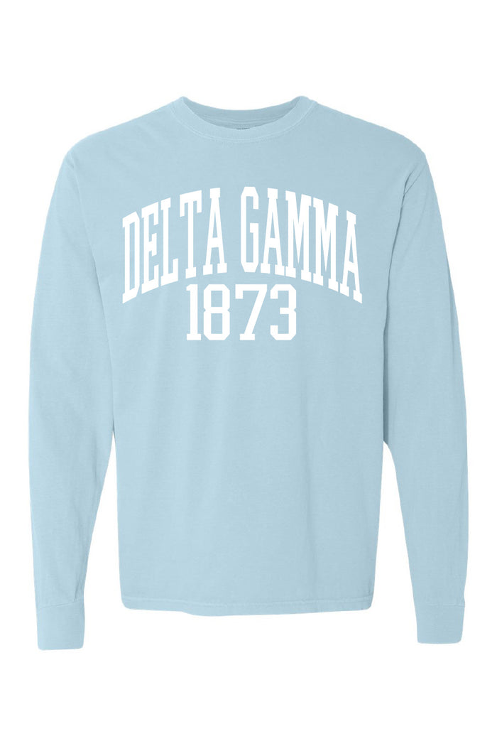 Chambray Long Sleeve - Hannah's Closet - The Official Boutique for Delta Gamma