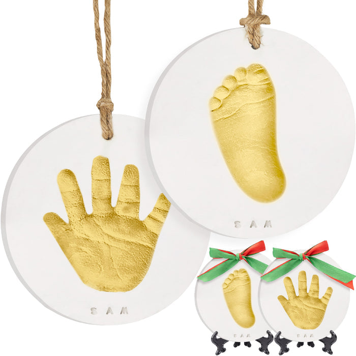 White - Gold Paint / One Size