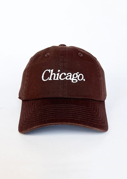 Chicago. Dad Hat - Chocolate