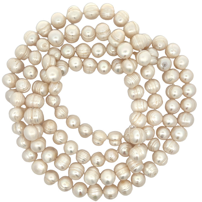 Style the Classic Pearl Long Necklace exclusively at Born To Glam