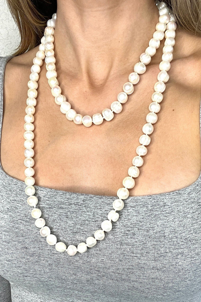 Style the Classic Pearl Long Necklace exclusively at Born To Glam