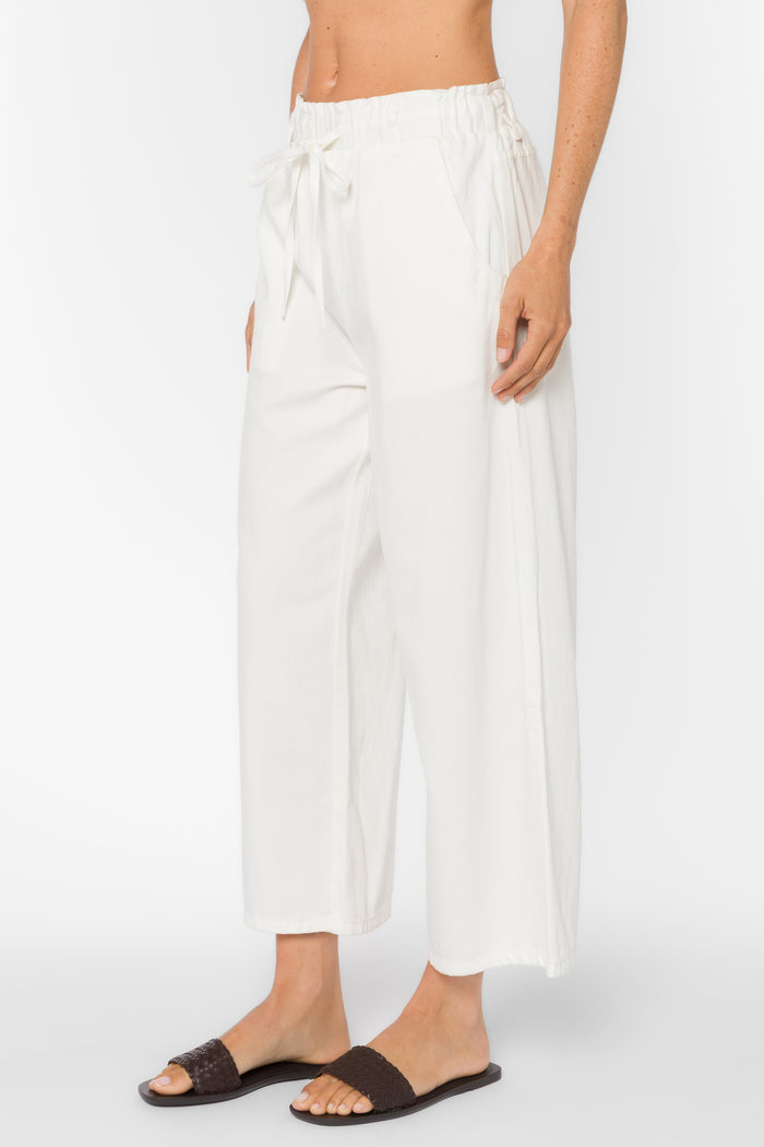 Claudette Optic White Pants - Bottoms - Velvet Heart Clothing