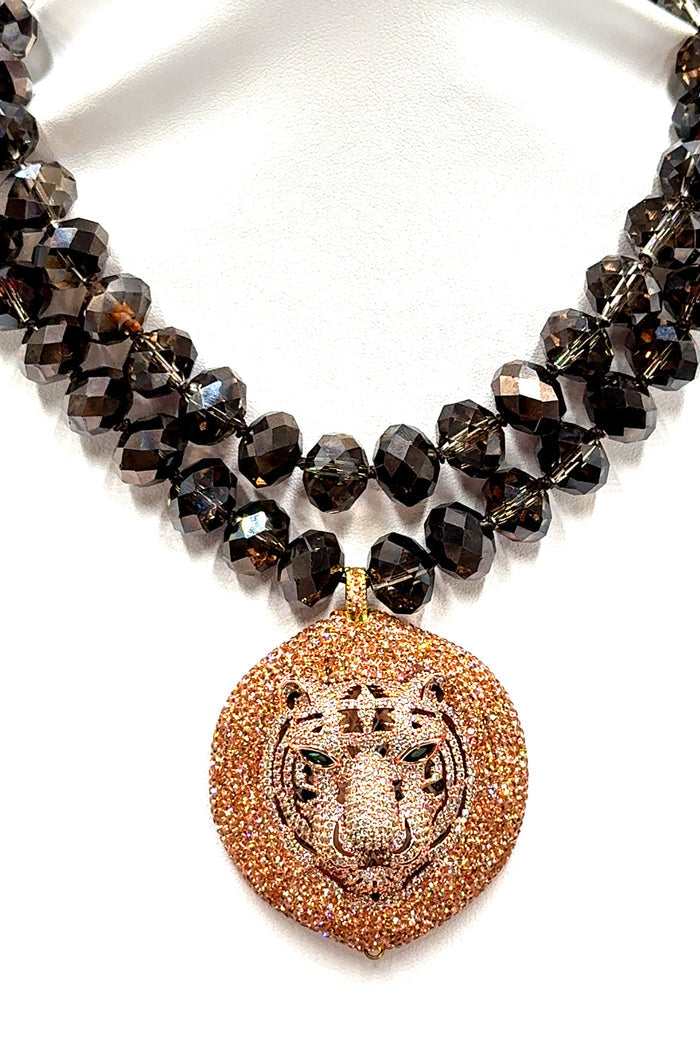 Style the Clip on Gemstone Sterling Silver Pendant exclusively at Born To Glam