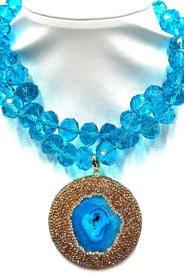 Style the Clip on Gemstone Sterling Silver Pendant exclusively at Born To Glam