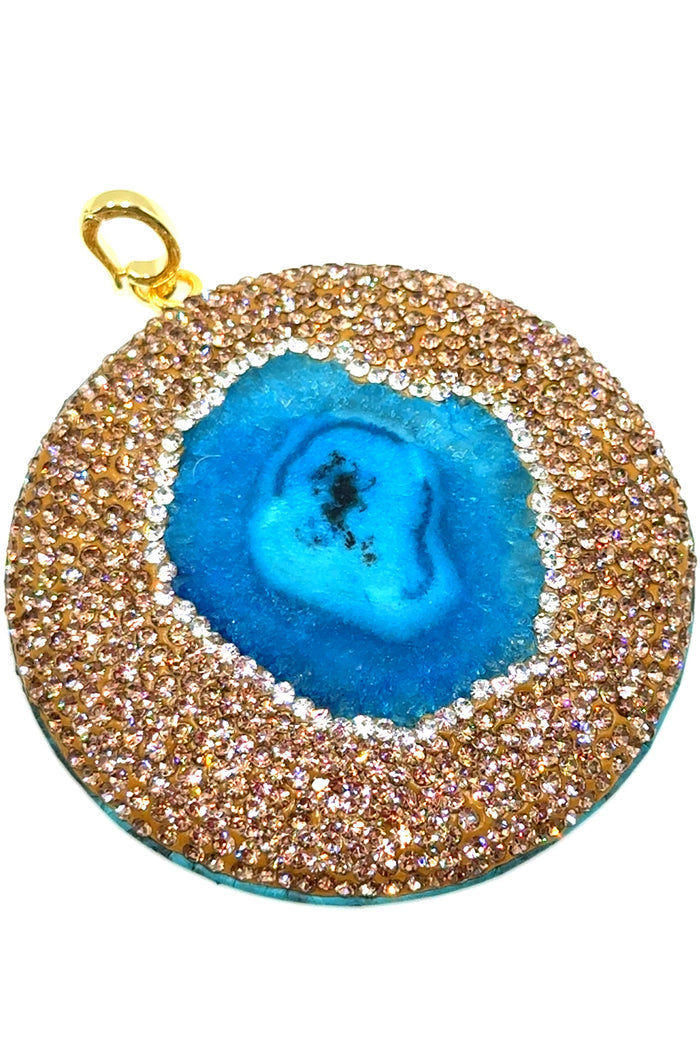 Style the Clip on Gemstone Sterling Silver Pendant exclusively at Born To Glam
