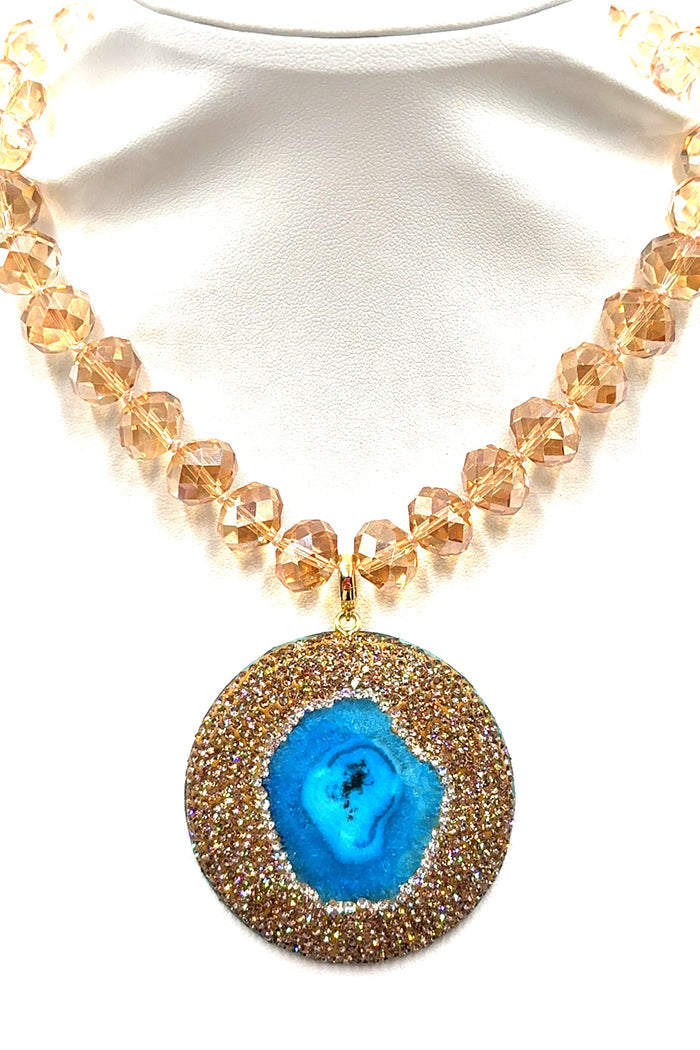 Style the Clip on Gemstone Sterling Silver Pendant exclusively at Born To Glam