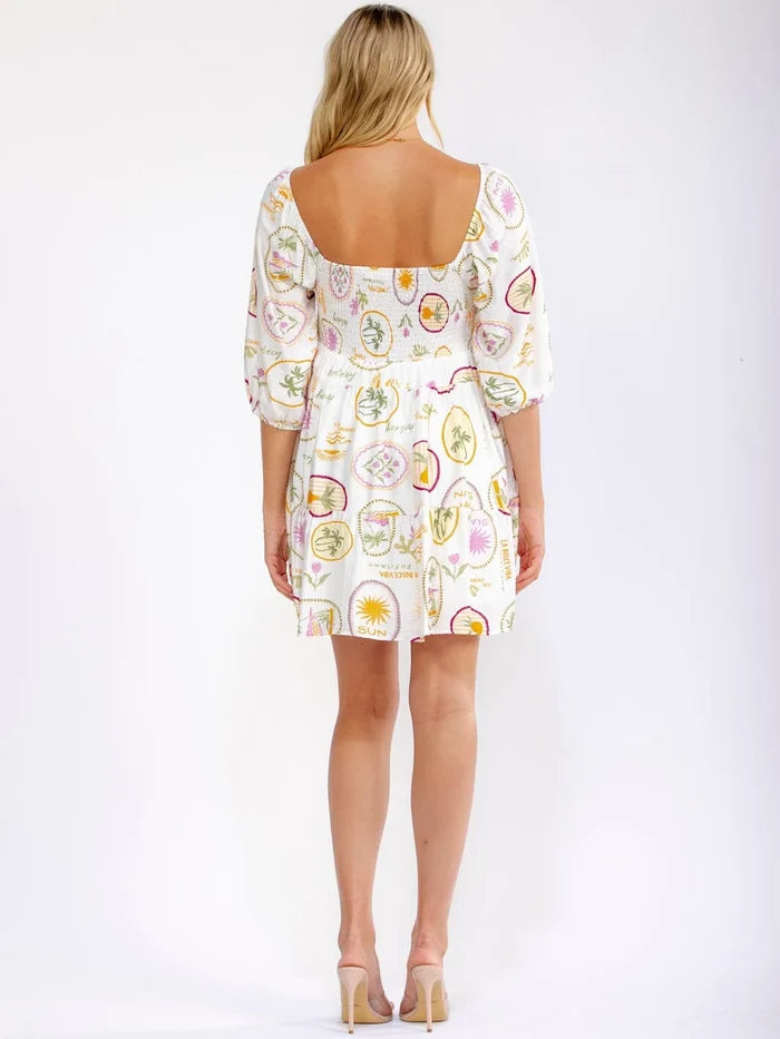 Coastal Escapes Babydoll Dress-Cute-Trendy-Shop-Womens-Boutique-Clothing-Store