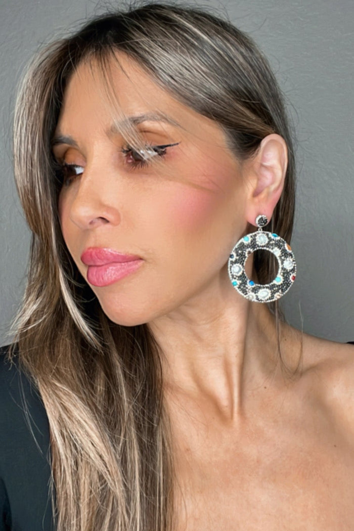 Colored Gems Crystal Earring - Born To Glam