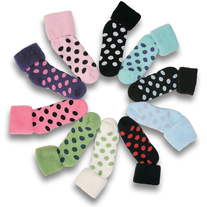 Comfort 'Spots' Wool Blend 'Bed Socks'