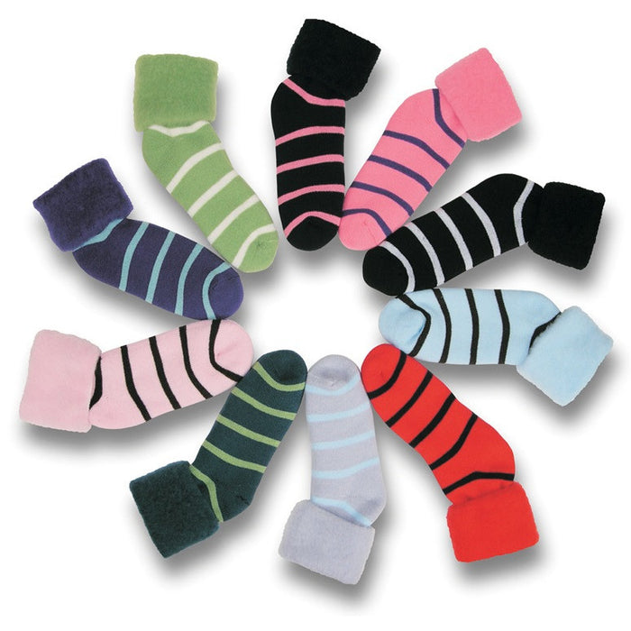 Comfort 'Stripes' Wool Blend 'Bed Socks'