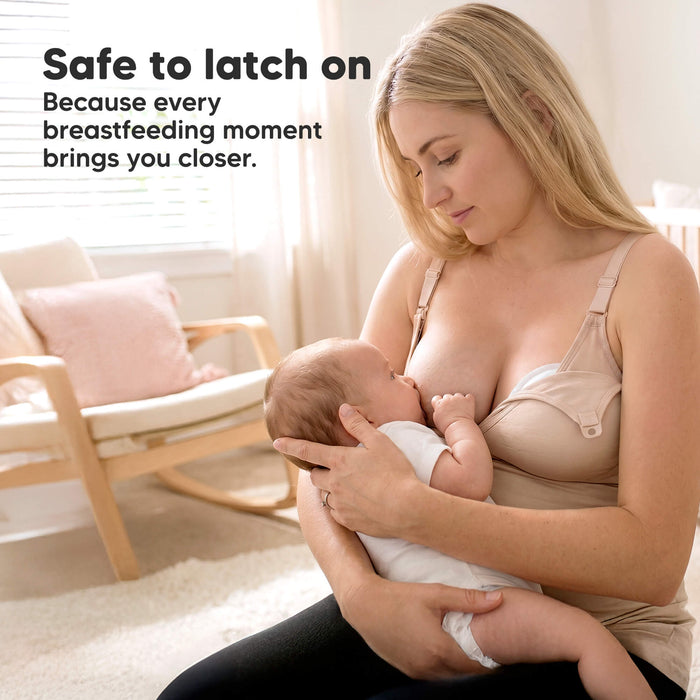 Safe to latch on - Because every breastfeeding moment brings you closer.