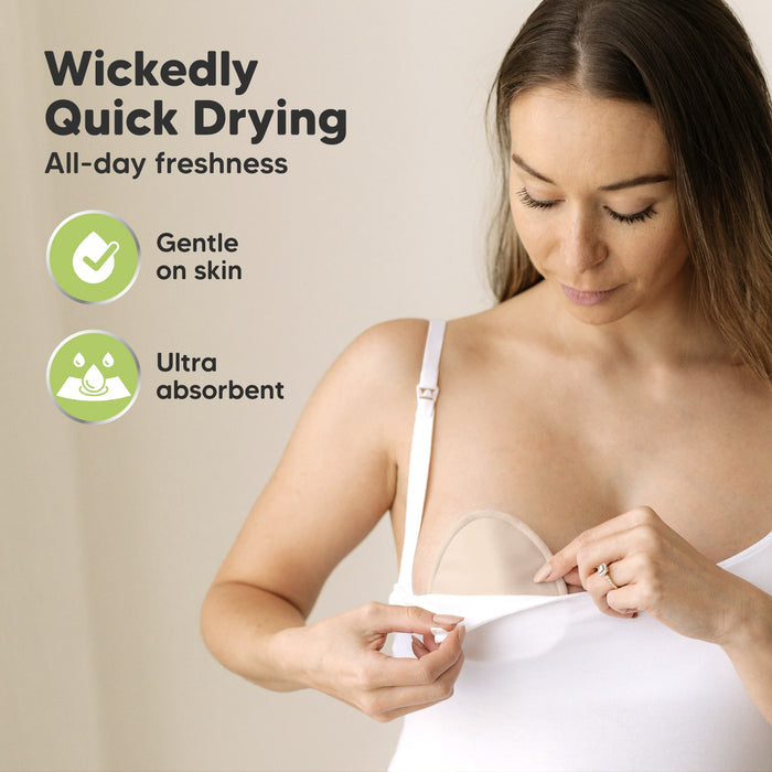 Wickedly Quick Drying — All-day freshness; gentle on skin; ultra absorbent