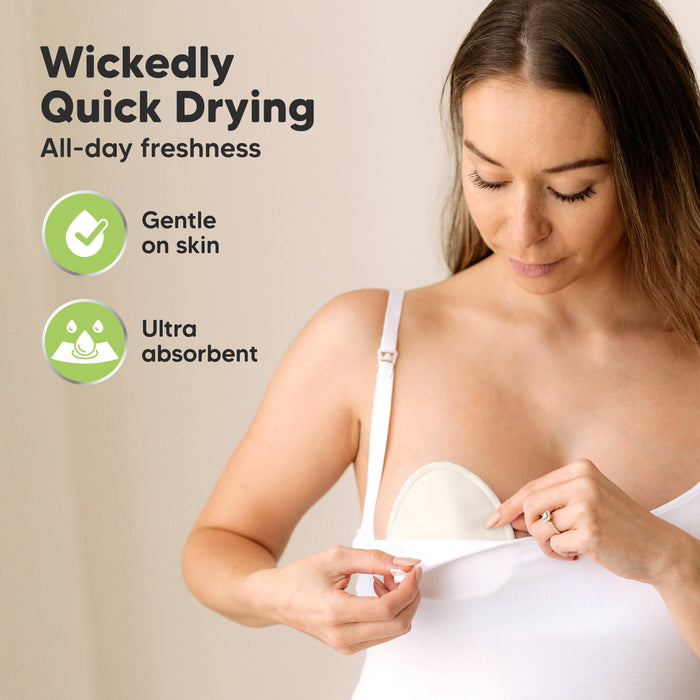 Wickedly Quick Drying — All-day freshness; gentle on skin; ultra absorbent