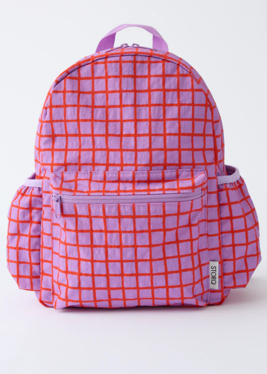 Cool Kid Backpack - Orchid Grid