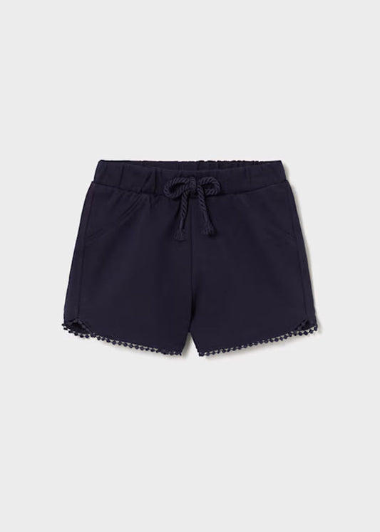 Cora Chenille Shorts - Navy Blue