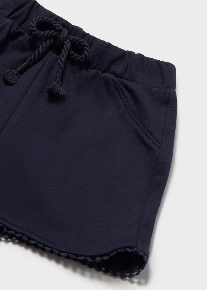 Cora Chenille Shorts - Navy Blue
