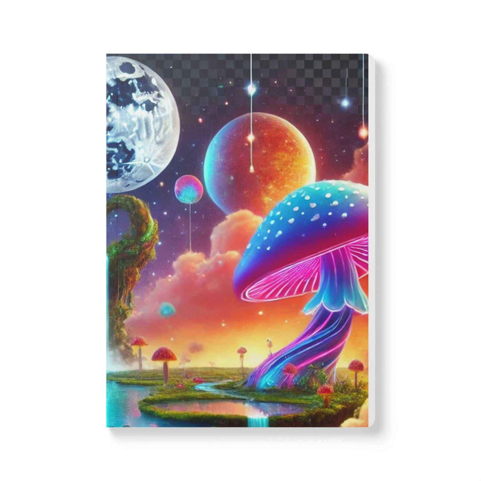 Cosmic Mushroom Journal - Ruled Softcover Notebook Gift