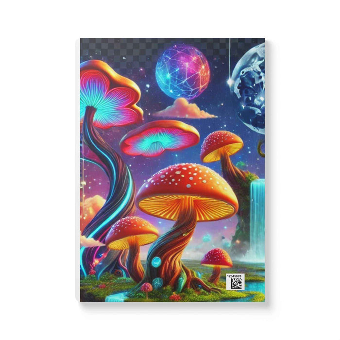 Cosmic Mushroom Journal - Ruled Softcover Notebook Gift