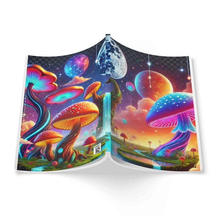 Cosmic Mushroom Journal - Ruled Softcover Notebook Gift
