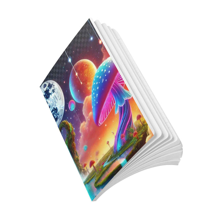 Cosmic Mushroom Journal - Ruled Softcover Notebook Gift