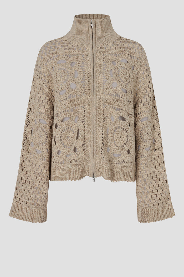 Crosette Knit Cardigan