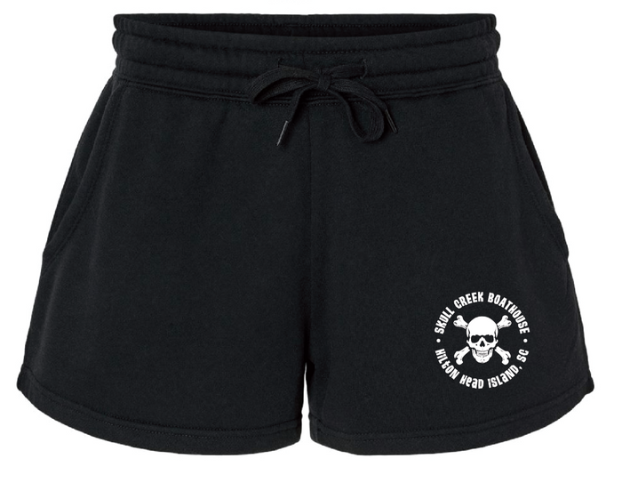 Cross Bones Shorts- Black