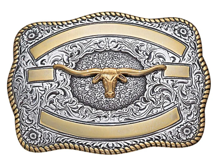 Crumrine Longhorn Belt Buckle