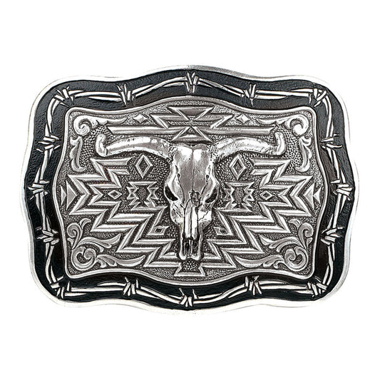 Crumrine Steer Skull Belt Buckle