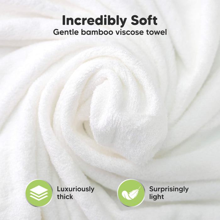 Incredibly Soft: Gentle bamboo viscose towel, Luxuriously thick, Surprisingly light