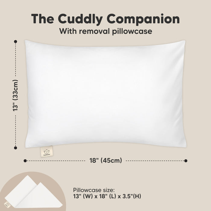 The Cuddly Companion: With removable pillowcase, 18" (45cm), pillowcase size 13" (W) x 18" (L) x 3.5" (H)