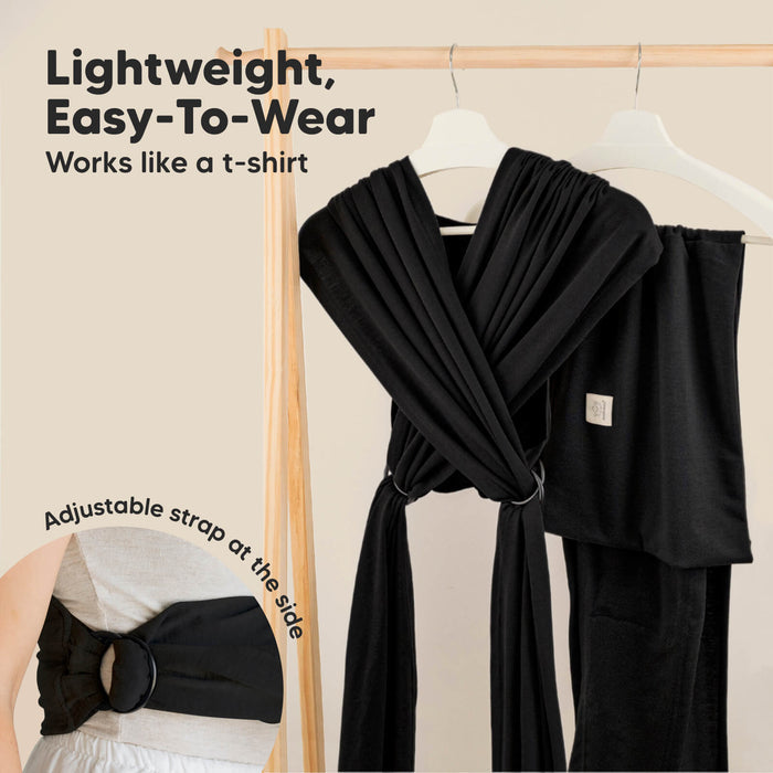 Lightweight, Easy-To-Wear. Works like a t-shirt. Adjustable strap at the side