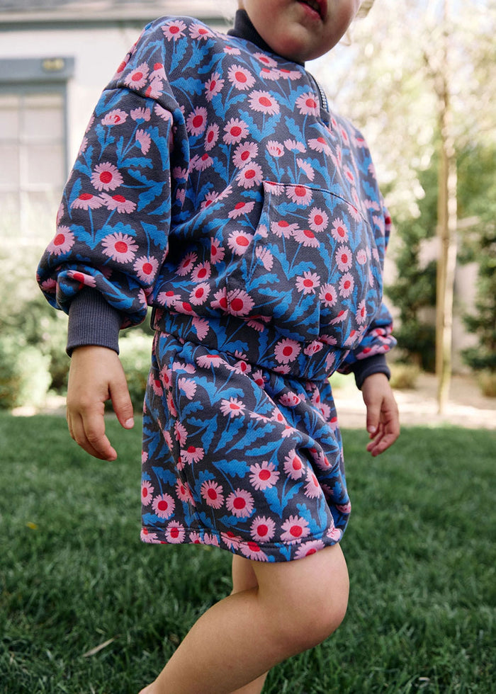 Daisy Elastic Shorts - Moonlit