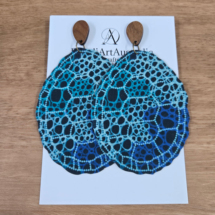 DandiArt x KingKing Fabric Earrings - Handcrafted Wearable Art