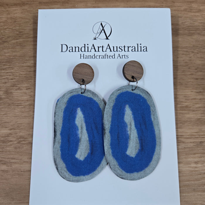 DandiArt x KingKing Fabric Earrings - Handcrafted Wearable Art