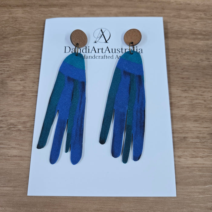 DandiArt x KingKing Fabric Earrings - Handcrafted Wearable Art