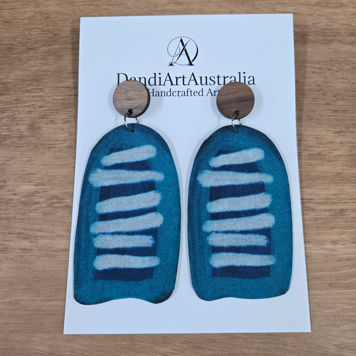 DandiArt x KingKing Fabric Earrings - Handcrafted Wearable Art