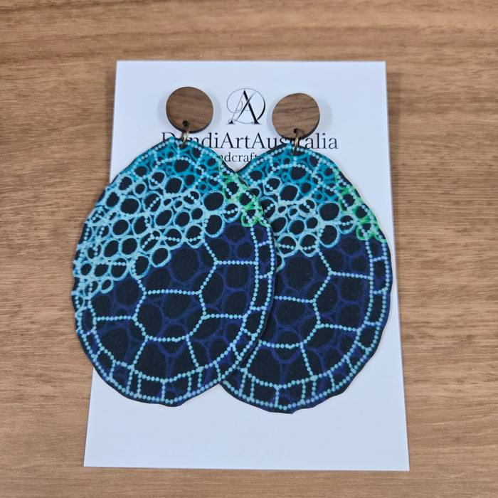 DandiArt x KingKing Fabric Earrings - Handcrafted Wearable Art