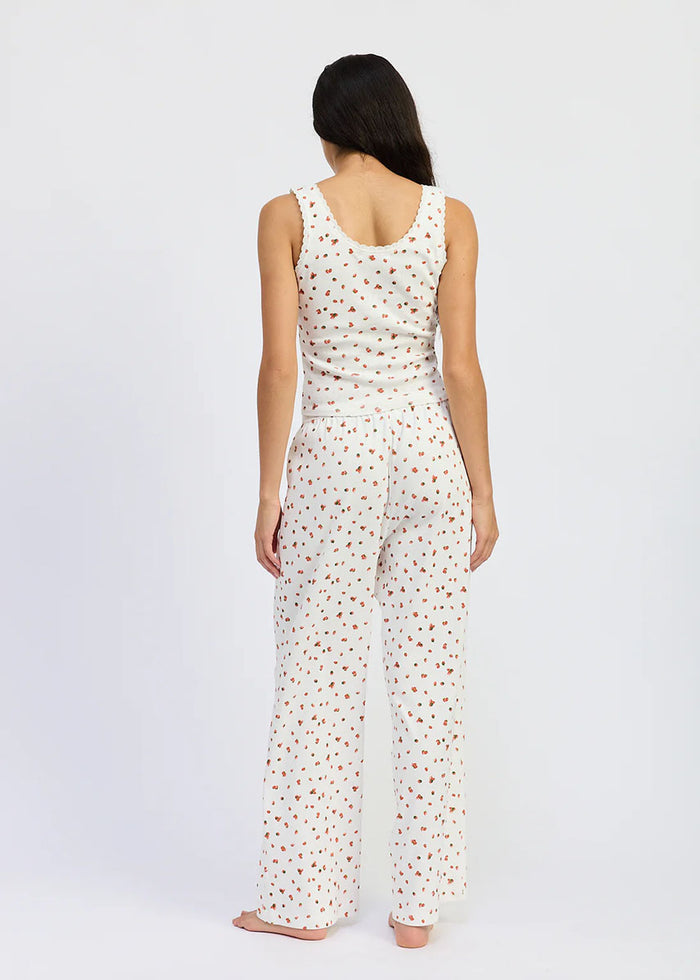 Dasha Top - White & Red