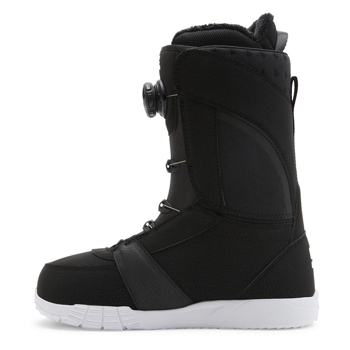 DC 2025 Womens Lotus Boa Boots - Black/White/Black